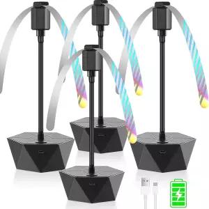 테이블용 케모텍스 플라이 선풍기 충전식 음식물에서 파리를 멀리할 수 있는 탑 스피너 야외 피크닉 파티오