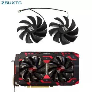 파워 컬러 랜드 라데온 RX 580 590 레드 데빌 골든 샘플 그래픽 카드 냉각 선풍기 PLD10015B12H 0.55A RX58