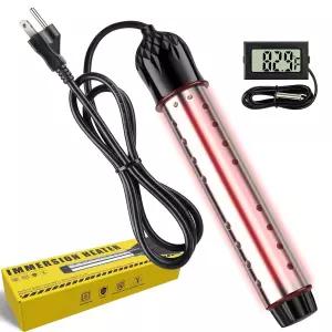 휴대용 온수기 2000W 침지 풀 히터 버킷 전기 새로운 업그레이드된 산화 마그네슘 히트 파이프 고속 난방