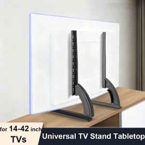 티비거치대 TV 스탠드 1442인치 테이블탑 TV용 200X200MM 금속 VESA 높이 다리 베이스