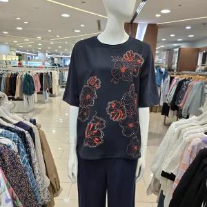 [올리비아하슬러]플라워티셔츠 OHFMTS102NY_BP