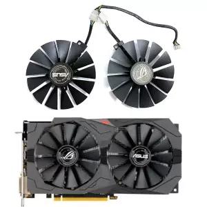 95MM 4핀 T 129215 Asus Radeon RX 580 570 470 듀얼strix 게이밍 OC 그래픽 카드 교체용 SM FDC10M12S9-C