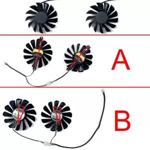 쿨링 팬 85mm 4핀 AMD RX580 GPU 팬 MLLSE SOYO PELADN RX 580 8GB RX 5500XT RX6600M 비디오 카드 팬용