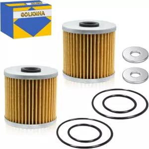 가와사키 ATV 베이유 300/220/250 KLF220 라코타 300 300A OEM 6099004용 GOLKA 2 PCS 오일 필터 키트