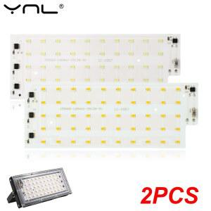 50W LED 홍수 AC 220V 240V SMD 투광 비즈 램프 2835 풍경 거리