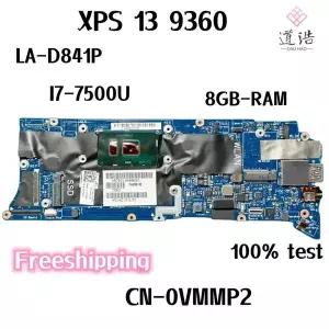 CN-0VMMP2 Dell XPS 13 9360 노트북 마더보드 CAZ00 LA-D841P 0VMMP2 VMMP2 I7-7500U CPU 8GB-RAM 메인보드