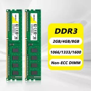 DDR3 4GB 데스크탑 메모리 램 1066 1333 1600 1866Mhz PC3 1.5V 8500 10600 12800 240핀 논-ECC DIMM 인텔