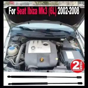 시트 이비자 Mk3 (6L) 2002-2008 1쌍 자동차 프론트 보닛 후드 가스 스트럿 스프링 쇼크 댐퍼 리프트 서포