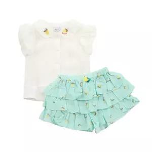 [압소바](강남점)(26년 S/S 백일.돌선물) 멜리 스커트 팬츠 상하(IVORY)//A1321216