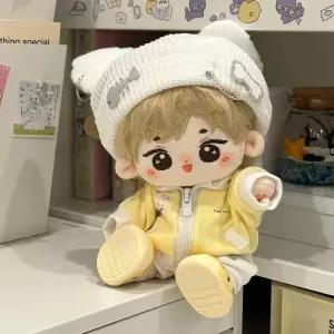 귀여운 고양이 자켓 20cm 면 인형 옷 피쉬본 바지 의상 미니 멀티 컬러 세트 선물