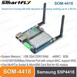FriendlyElec Edge-RT300 키트 samsung 호환 S5P4418 SOM-4418 CPU 보드 1GB RAM 8GB eMMC 기가비트 이더넷