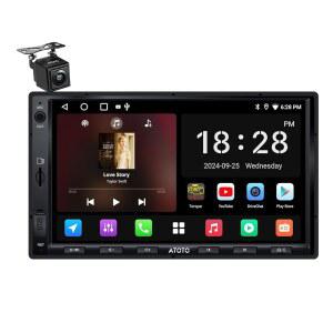 아토토 A5L 7인치 안드로이드 더블 DIN 카 스테레오, 무선 카플레이 및 오토, Wi-Fi /USB /BT 테더링, 2G+32G 터치스크린 라디오, 백업 카메라, 미러링크, DSP, FM /AM /SS 라디오 /SWC, AI&GPS 트랙