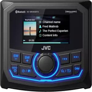 JVC KD-MR305BTS 마린 게이지 리시버 내후성 2.7인치 LCD 앰프 블루투스 디지털 미디어 MP3 플레이어 내장