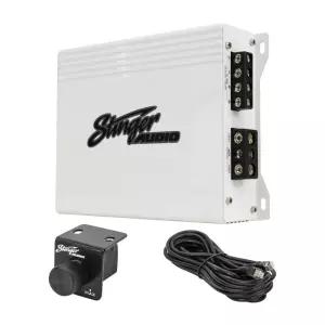 스팅어 오디오 MT-1000.1M 해양 및 파워스포츠 클래스 D 모노블록 1000W RMS 서브우퍼 증폭기 보트 ATV UTV
