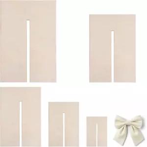신조듀즈 5 PCS 활 제작자 템플릿 나무 타이 보드 리본 제작을 위한 공예 재봉 도구 머리 만들기 선물 보우