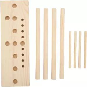 LannuMet 5 in 1 나무 활 제조 도구 완벽한 리본 화환 선물 포장 헤어 및 DIY 크리스마스 공예를 위한 조절