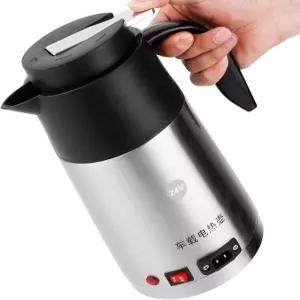 ZJChao 200W 전기 자동차 주전자 단열 냄비 난방 컵 1200ml 24V