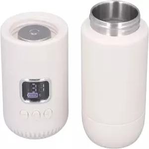 가열식 여행용 머그잔 400ml 무선 휴대용 온수 보일러 병 자체 보온 10000mAh 배터리 전기 주전자 커피 티