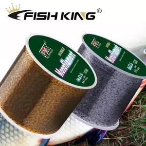 FISH KING 보이지 않는 초강력 잉어 낚싯줄 모노필라멘트 반점 탄화플루오르 코팅 120M 3D