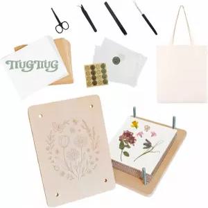 TTUGTTUG 플라워 프레스 키트 82인치 x 62인치 대형 나무 0단 DIY 꽃 예술 웨딩 드라이 를 위한 훌륭한