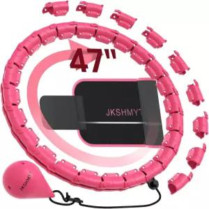 을 위한 JKSHYT 스마트 웨이트 핏 후프 플러스 사이즈 훌라 서클-2 인 1 인피니티 피트니스 24개의 링크