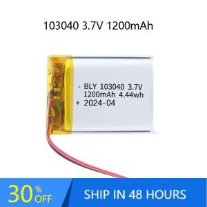 103040 GPS 네비게이터 MP3/4/5 블루투스 헤드셋 플스호환 배터리 용 3.7V 1200mAh 폴리머 리튬 충전식 Diy