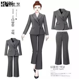 블랙팬서 여사친 프로 슬림핏 정장 행정업무 쥬얼리 숍 작업복 면접 OPH1