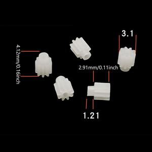 9톱니 1mm 전동 기어 Syma 엔진 X5HW X5C RC 쿼드콥터 헬리콥터 드론 부품 5개