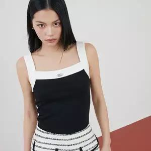 [롯데백화점]에고이스트 투톤 믹스 민소매 크롭 티셔츠 ER2CV360