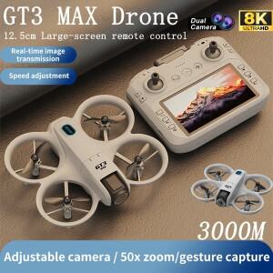 GT3 MAX 미니 소형 드론 5G 8K GPS 전문 HD 항공  동적 조명 원격 제어 광학 흐름 쿼드콥터