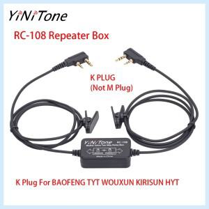 652F RC-108 양방향 릴레이 리피터 박스 - BF-888S  UV-5R  TYT GT-3  Wouxun 핸드헬드 무전기용 플러그 앤