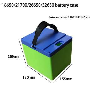 전기 자전거 리튬 배터리 케이스  바이크 오토바이 플라스틱 18650  21700  26650/32650  12V  36V  20Ah