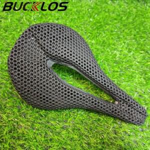 BUCKLOS 3D 프린트 새들 탄소 섬유 자전거 시트   초경량  산악 도로 쿠션  부품