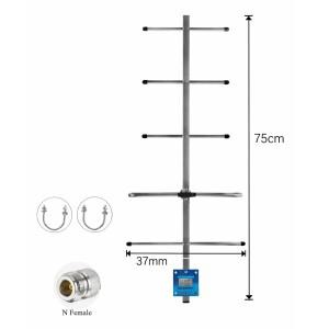 UHF 433MHz 야기 감마 안테나 10dBi 고이득형 SO239 커넥터 포함 TYT MD398 및 baofeng호환 BF-888S 무전기