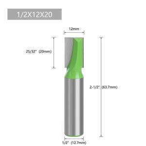 12.7mm 생크가  바닥 루터 비트 청소용 1PC 카바이드 커터 목재 아크릴 MDF PVC 조각 CNC 공구에 호환