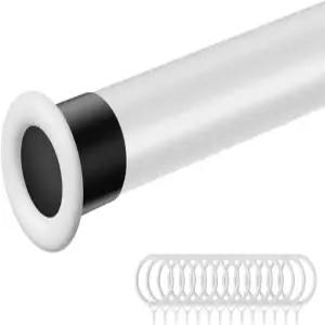 YOUNI 조절 가능 샤워 커튼 봉 텐션 바 옷 확장 레일 옷장 걸이대 27.55 43.3 욕실 주방 침실 현관 발코니