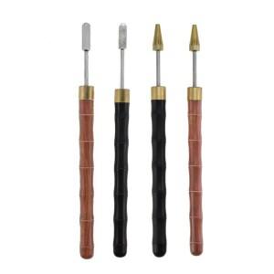 1개 가죽 엣지 페인트 롤러 어플리케이터 오일 마감 도구 DIY 염색 페인팅 펜 공예 액세서리