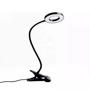 침대스탠드조명 원형 집게형조명 자바라 usb 무선 책상 북라이트 터치 거치 램프