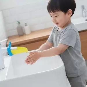아이 손안닿는 세면대 해결 수도꼭지 확장기 꽃게 가이드 어린이 손씻기 교육 용품