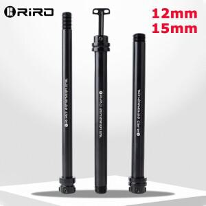 RIRO 자전거 스루 액슬 프론트 포크 레버 샤프호환트 꼬치 15x100 MTB 도로 퀵 릴리스 M12 P1.5 QR 허브
