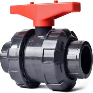 3/4인치 UPVC 유니온 볼 밸브 수계용 풀 트루 플로우 ASTM EPDM O링 정격 230 PSI 소켓