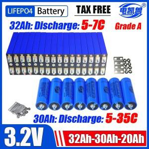 디안카이쇼우 32Ah 리튬인산스틸(LiFePO4) 배터리 셀 3.2V - DIY 12V 24V 48V 72V 태양광 바이크 오토바이
