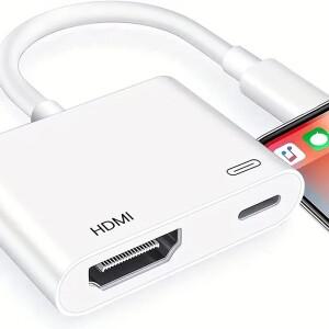 8Pin 포트-HDMI 어댑터 1080P 화면 변환기 조명-iphone 호환 iPod TV 모니터 프로젝터 용 충전 포트가있는