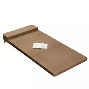 접이식 매트리스 토퍼 베개형 청록색 싱글 60x180x3cm 낮잠 매트 침대 자취