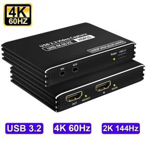 HDMI 비디오 캡처 카드  USB C 3.2 그래버  플스호환 카메라용 라이브 스트리밍  4K 60Hz  2K 120FPS  1080