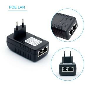 CCTV 보안 AC 110V-240V ~ DC 12V 15V 24V 48V 0.5A 1A POE 인젝터 전원 어댑터 이더넷 IP 카메라 휴대폰 P