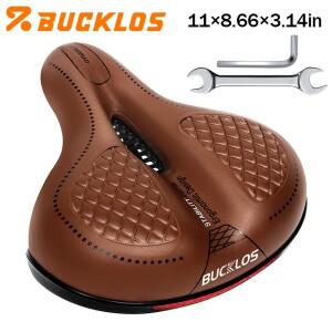 BUCKLOS 자전거 안장 두꺼운 산악 충격 흡수 로드 바이크 시트 쿠션  레이싱