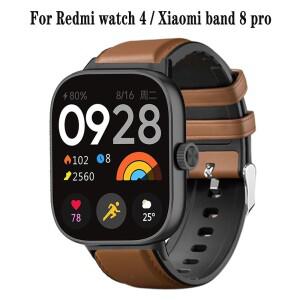 Redmi 시계 용 밴드 가죽 팔찌 샤오미호환 Mi band 8 pro 손목 스트랩 스마트 스포츠 액세서리