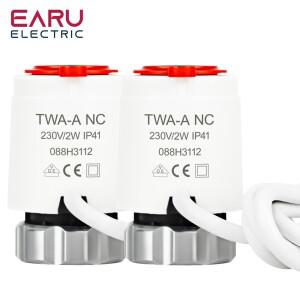 1510피스 AC 230V 정상 폐쇄 NC M30 x 1.5mm 바닥 난방용 전기 열 액추에이터 TRV 온도 조절 라디에이터 밸