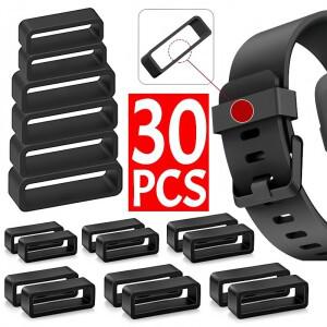 실리콘 패스너 링 고무 시계 스트랩 루프 교체 밴드 키퍼 보안 홀더 리테이너 Smartwatch 액세서리